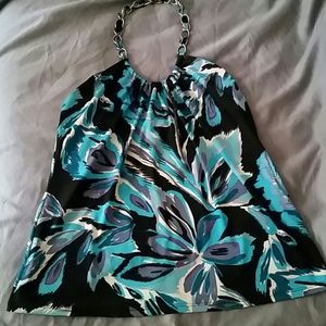 I.N.C chain halter tank top